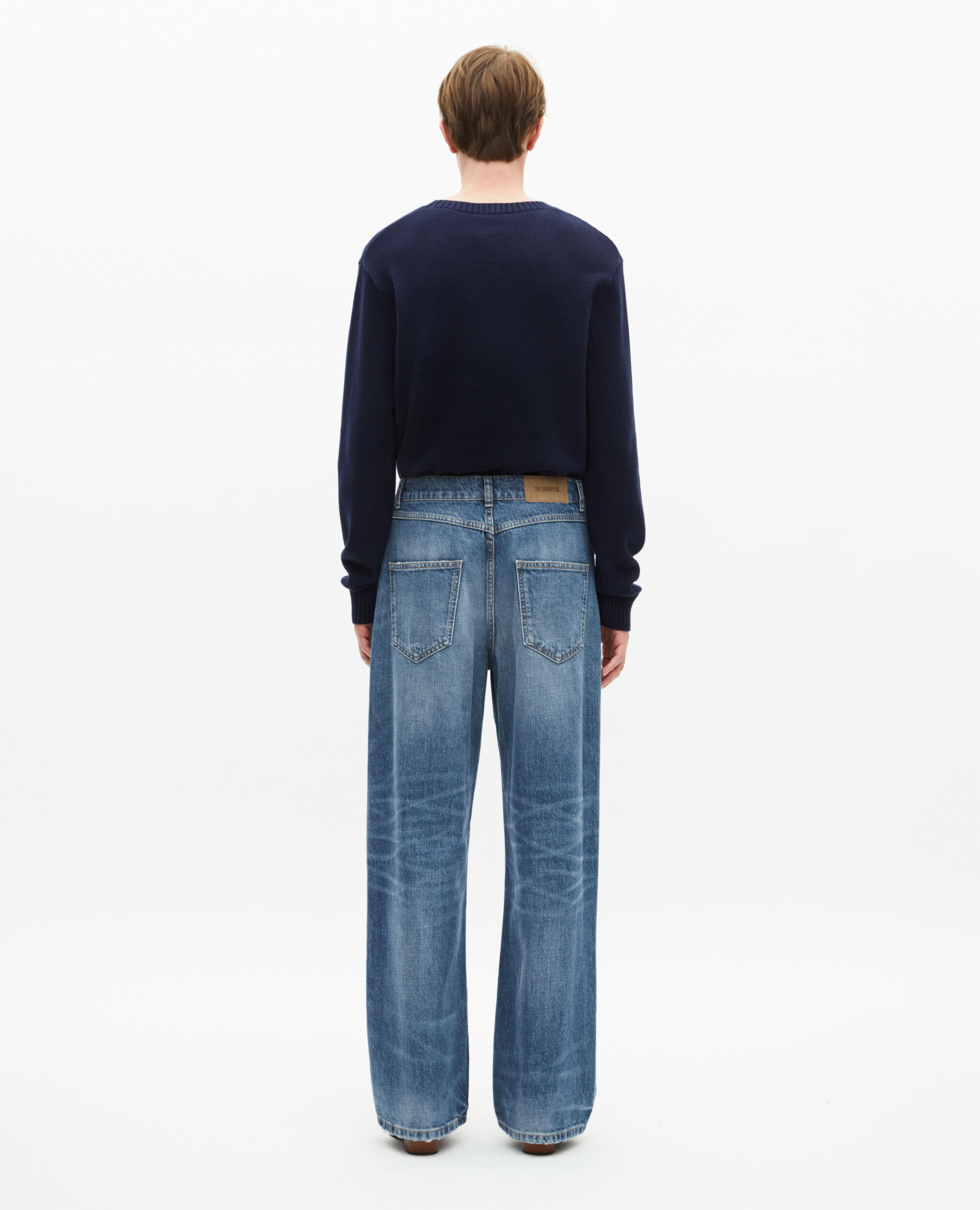 Jean baggy bleu