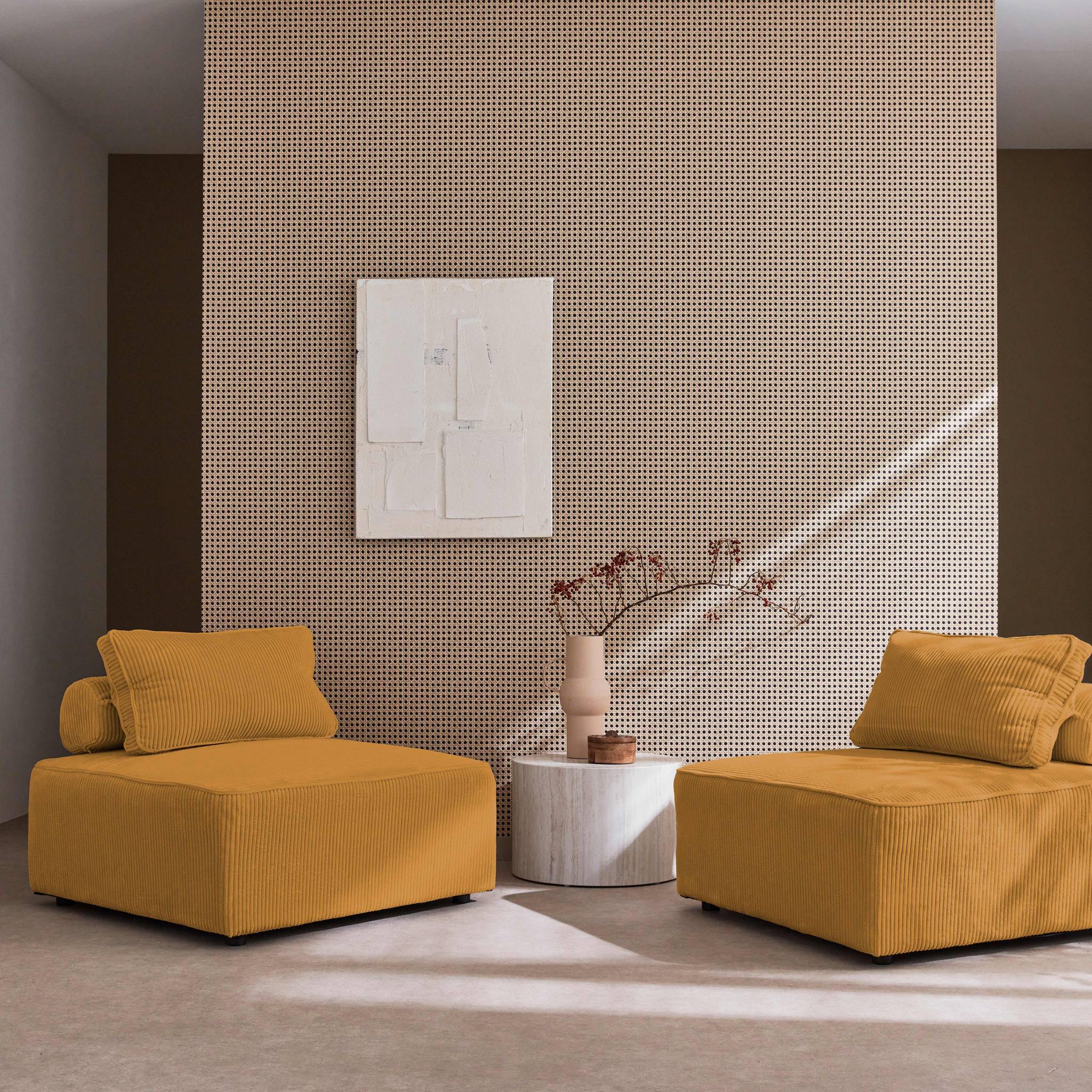 sweeek - Fauteuils corduroy 1 zitplaats (set van 2)