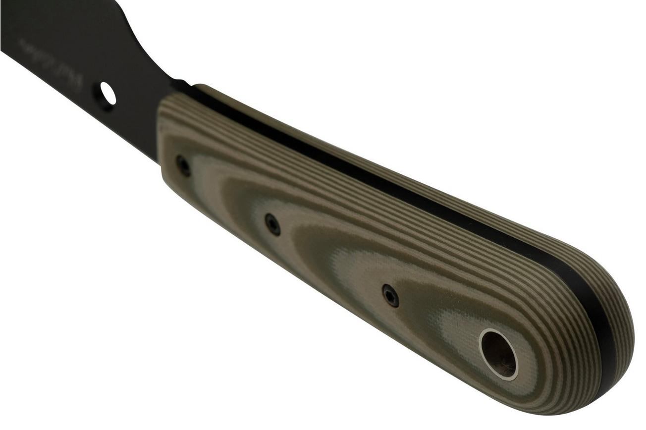 Spyderco Bow River CFB46GPODBK OD Green, Black vaststaand mes, Phil Wilson design