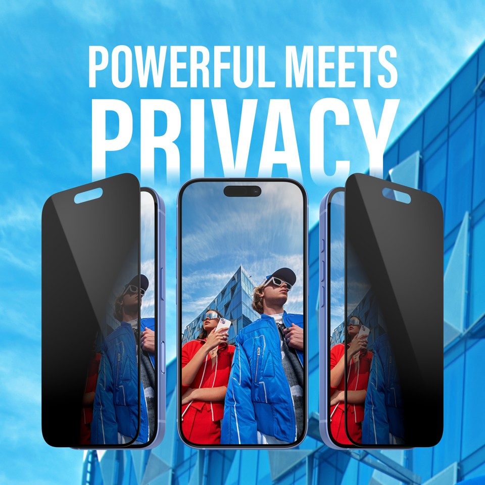 PanzerGlass - Skærmbeskyttelse Privacy - iPhone 16 - Ultra Wide Fit