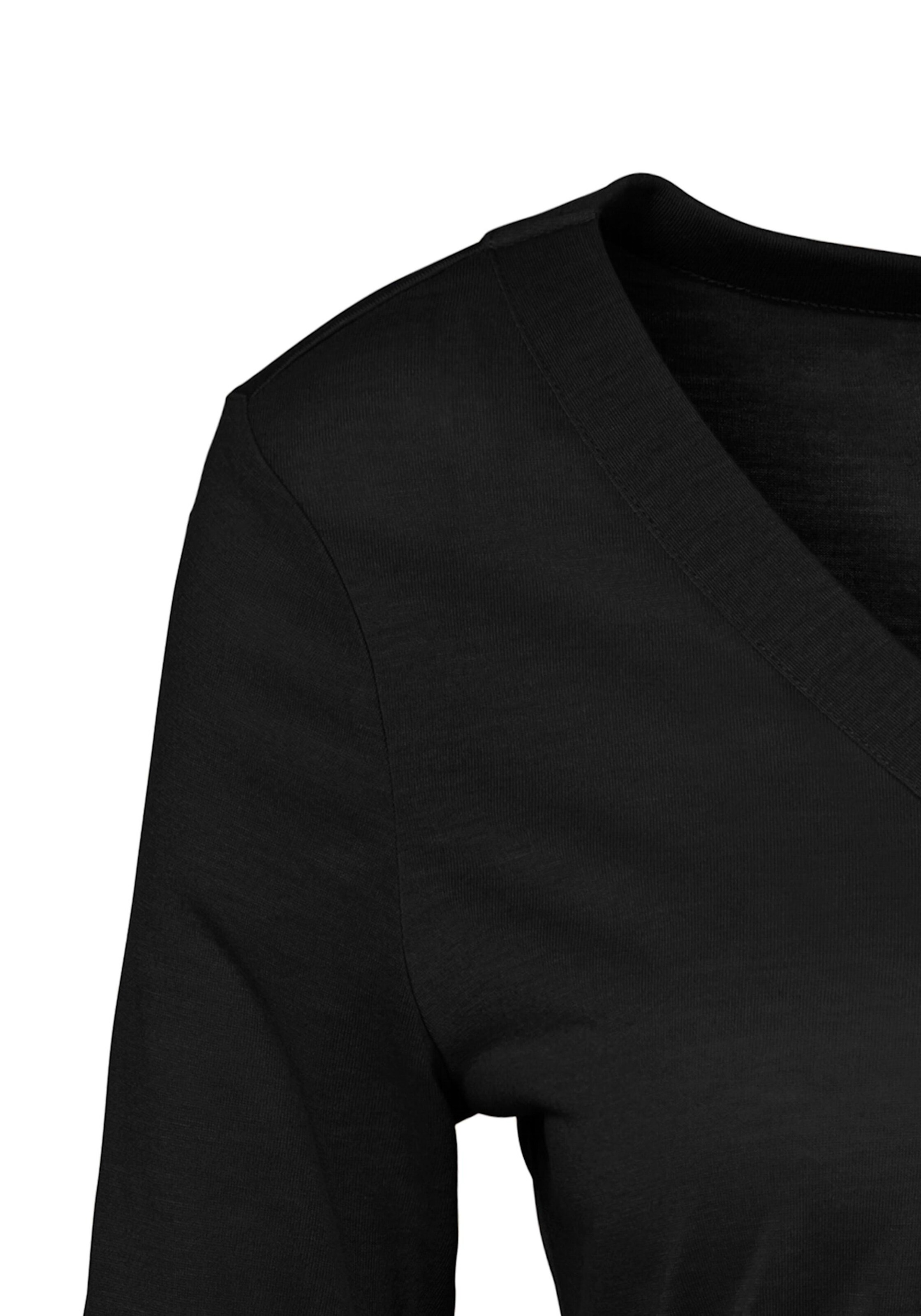 LASCANA Blusenshirt in schwarz