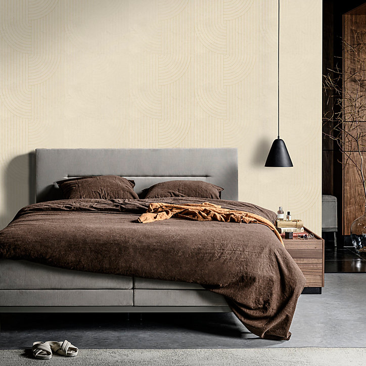 Papier peint intissé Superfresco Easy géométrique art déco doré