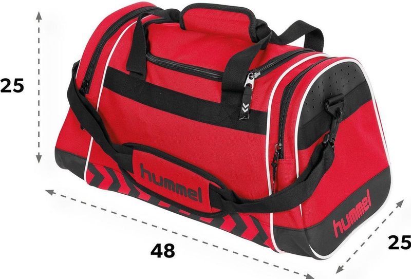 Hummel SporttasVolwassenen - rood/zwart