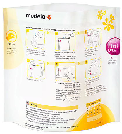 Medela Beutel für die Mikrowelle - Schnellreinigung - 5 st.