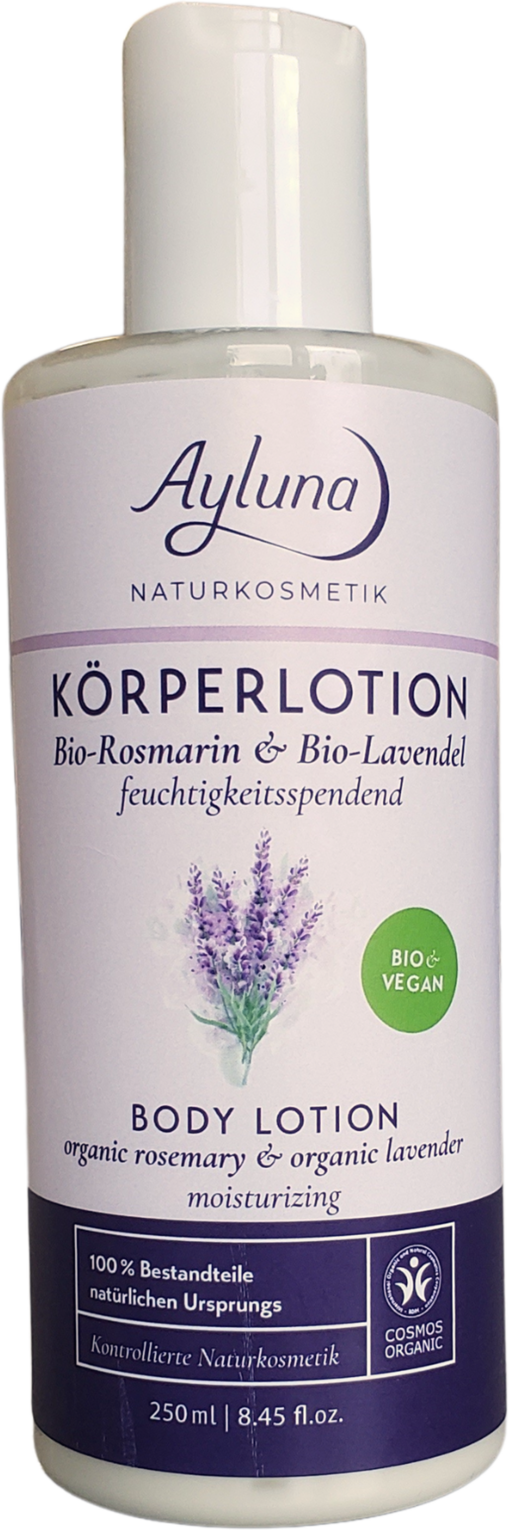 Ayluna  Körperlotion Bio-Rosmarin & Bio-Lavendel, 250 ml