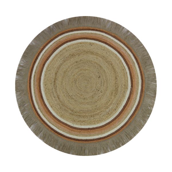 Tapis Petit Round Tess Vloerkleed 110 x 110 cm Rust