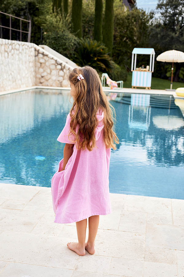 Solea poncho 3-6 år rosa