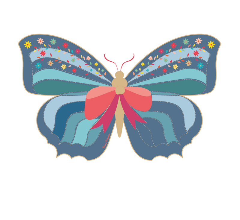 Gepersonaliseerde Labels - Butterfly