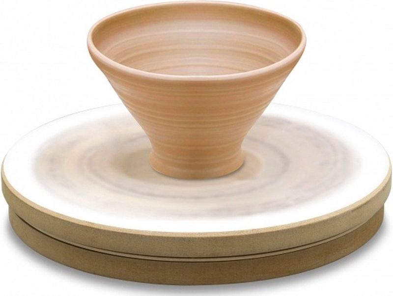 ARTSERVICE - Pottperschijf - Draaiplateau - Wit - MDF-hout, 30 cm diameter