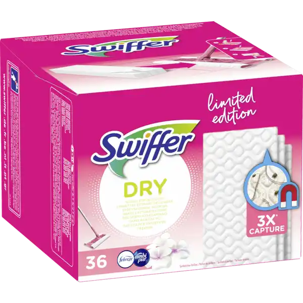 Wischtücher trocken Pink Nachfüllpackung