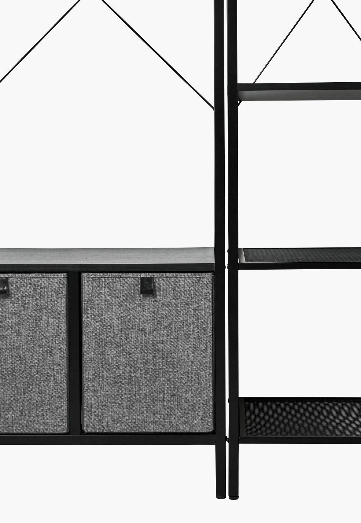 Klesstativ svart - 44x46,5x215 cm