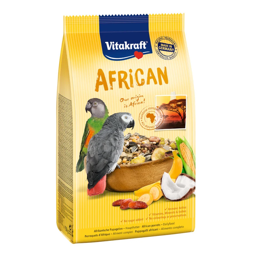 Vitakraft African Menu Alimento para Papagaios Cinzentos Africanos