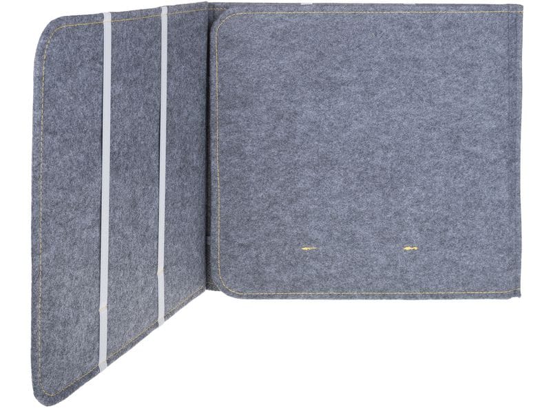 FTM Schreibtischtrennwand 39 x 121 cm, Grau Trennwand für mehr Privatsphäre in der Schule und im Büro