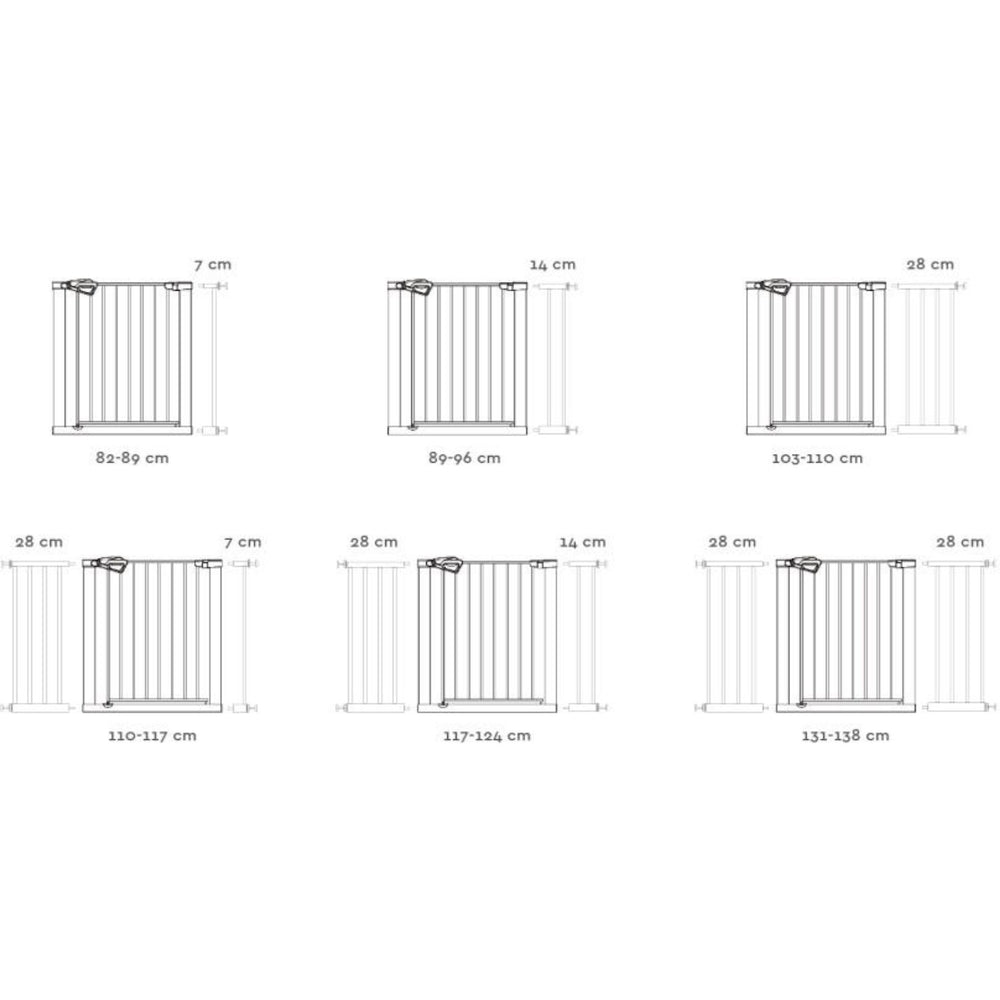 Køb Nordbaby White Gate Extension GIA