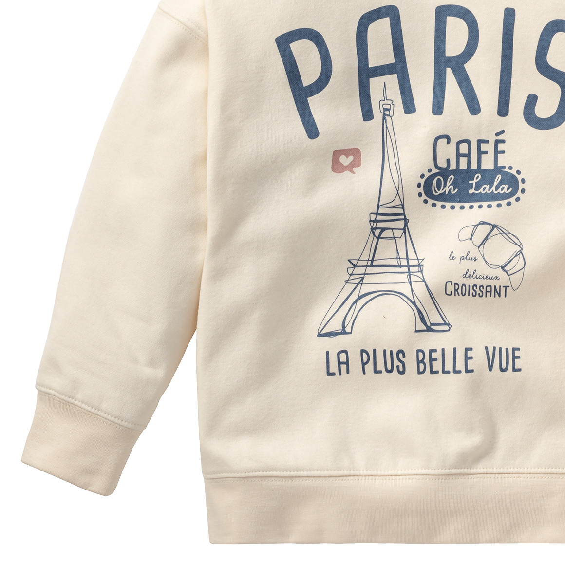 Topolino Mädchen Sweatshirt mit Paris-Motiv creme