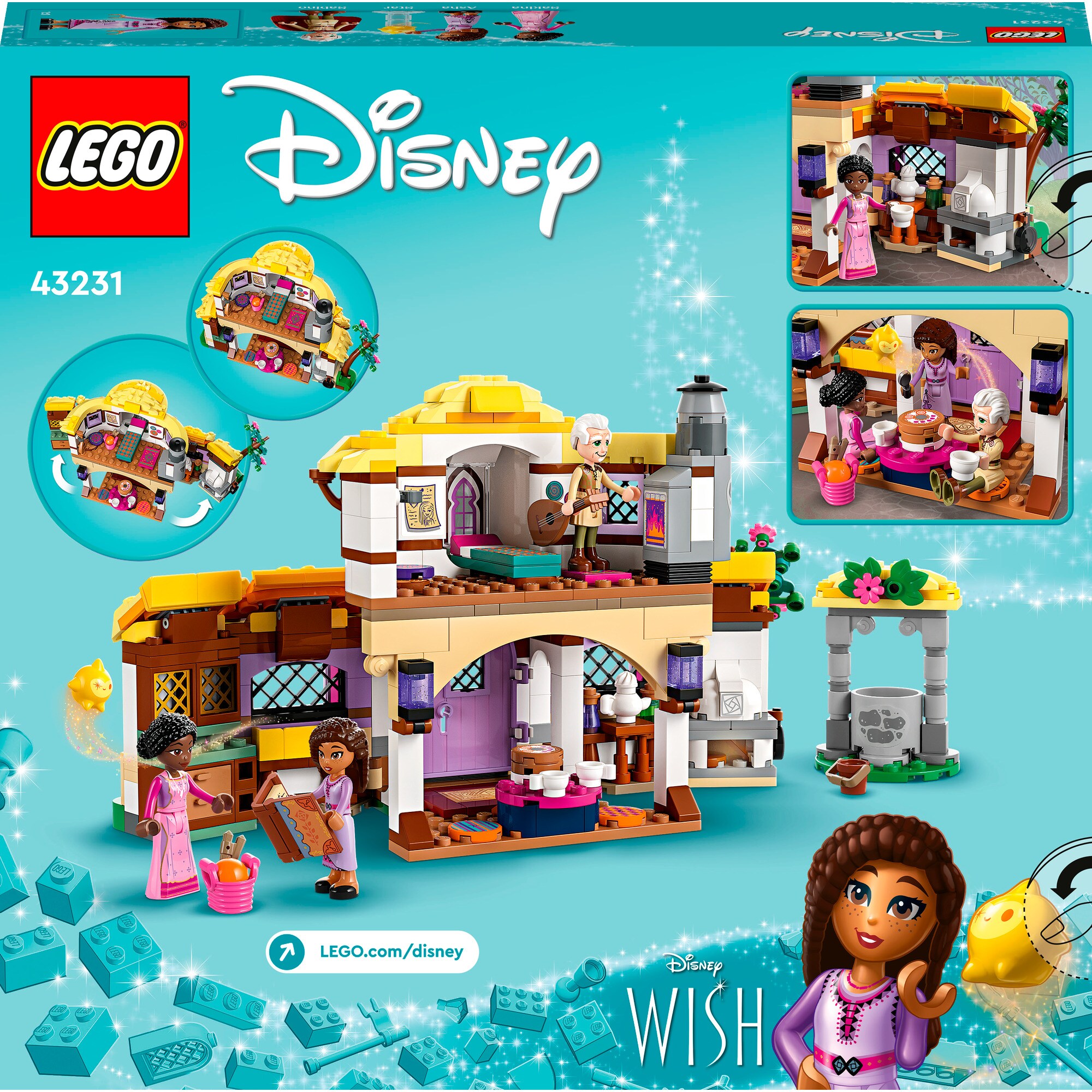 LEGO Konstruktionsspielzeug Disney Wish Ashas Häuschen