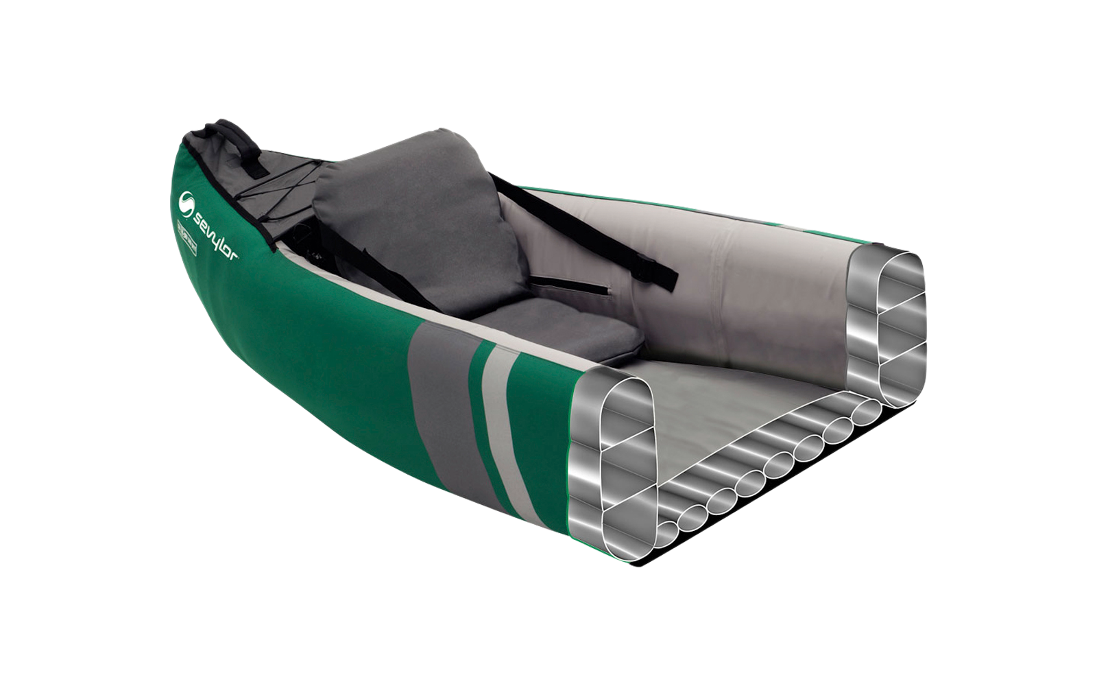 Sevylor Adventur Plus aufblasbarer Kajak 2 Personen 368 x 86 cm