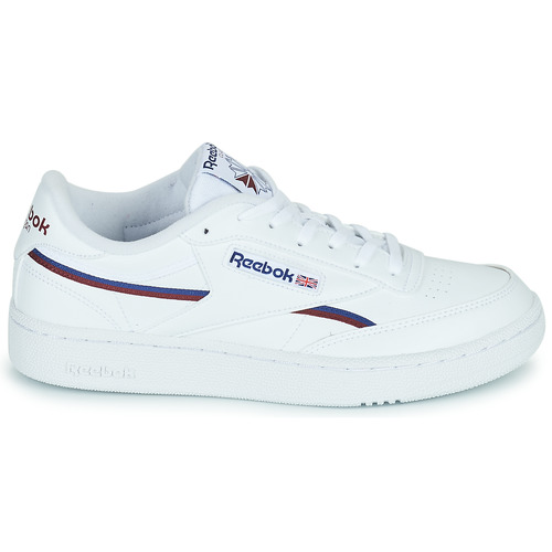 Reebok Classic - CLUB C 85 VEGAN - Blanc / Bleu / Rouge