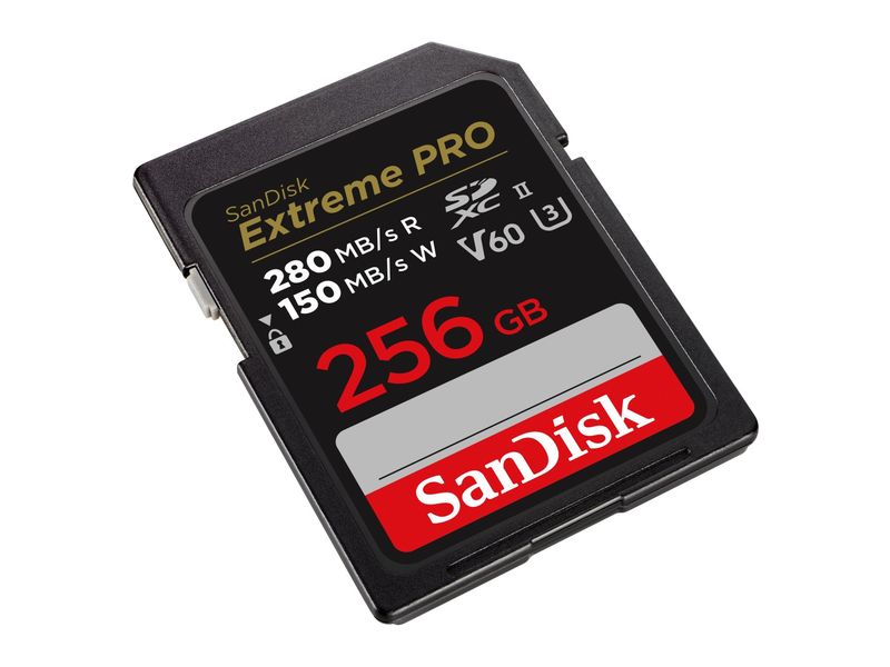 SanDisk SDXC-Karte Extreme PRO UHS-II 256 GB Superschnelle 8K-fähige SD-UHS-II-Speicherkarten
