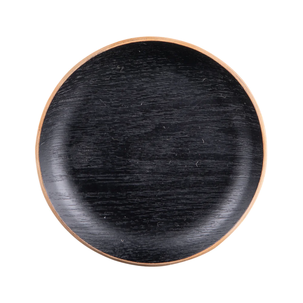 Set de 6 dessous de verre bois noir 12 cm Table passion