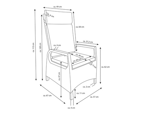 Fauteuil 2-delige set Bellavista Sydney polyrattan/aluminium