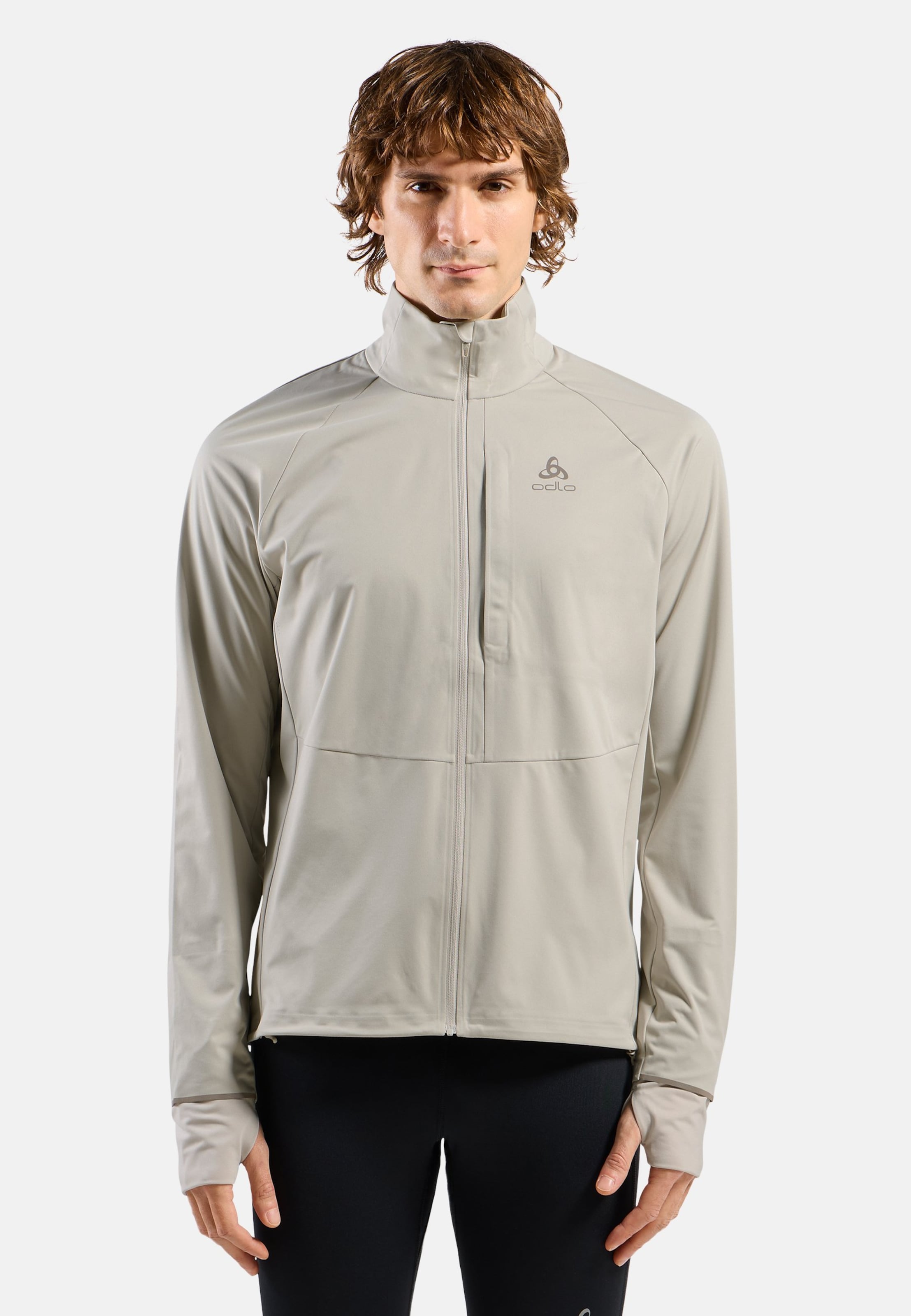 Zeroweight Pro Warm Laufjacke 2.0 in silver cloud