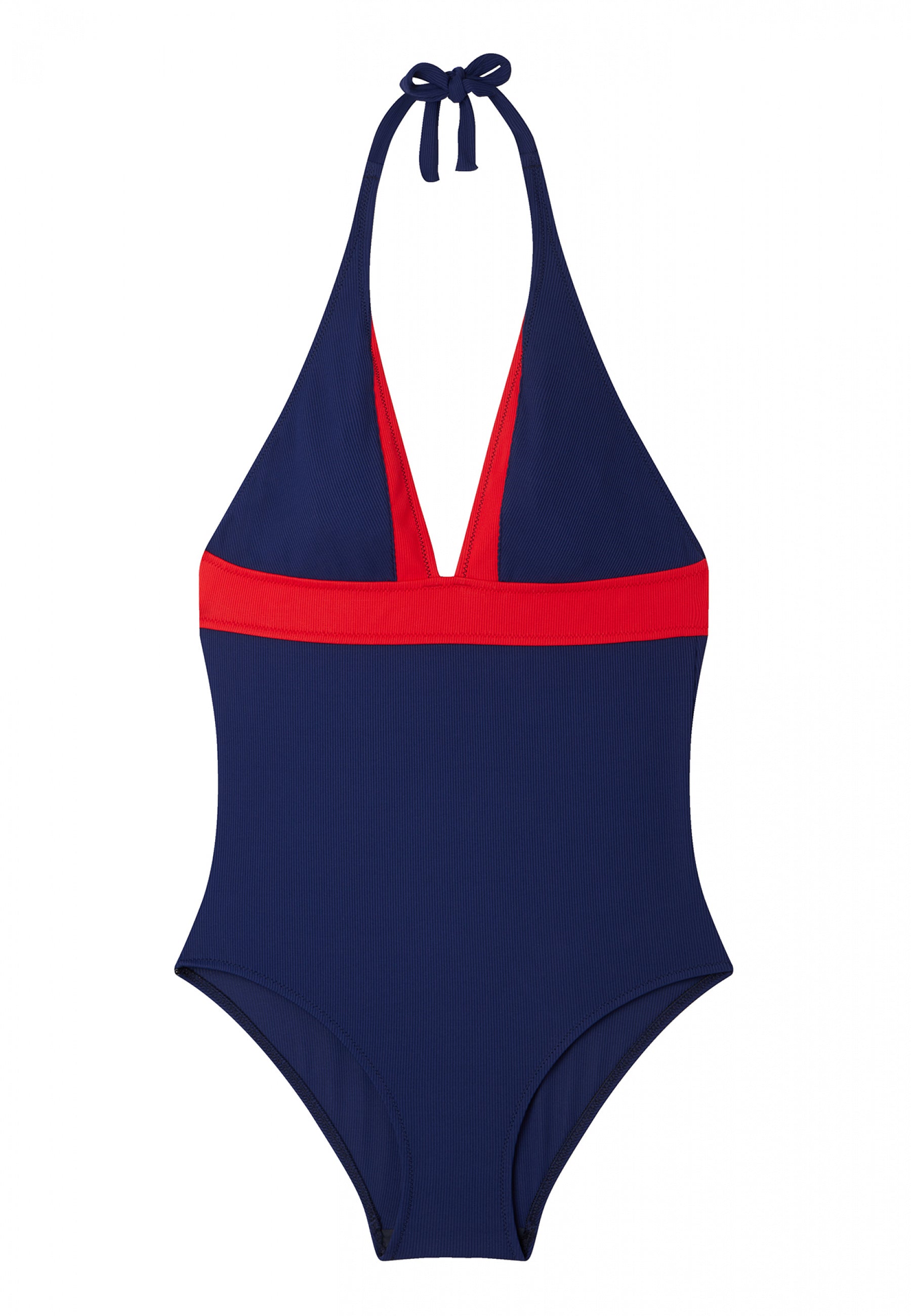 Maillot de bain une pièce en polyamide-Béa Marine Rouge