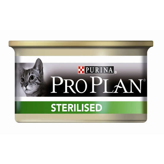 Boites Pro Plan pour chat stérilisé : 24x85gr