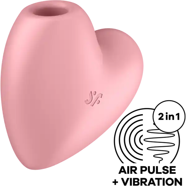 Cutie Heart Air Pulse Stimulator +  Vibration