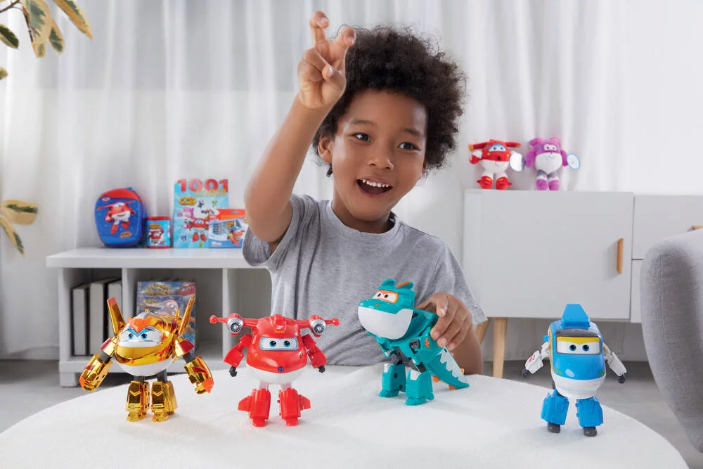 SUPER WINGS -COFFRET DE 4 TRANSFORMING 12 CM SAISON 6