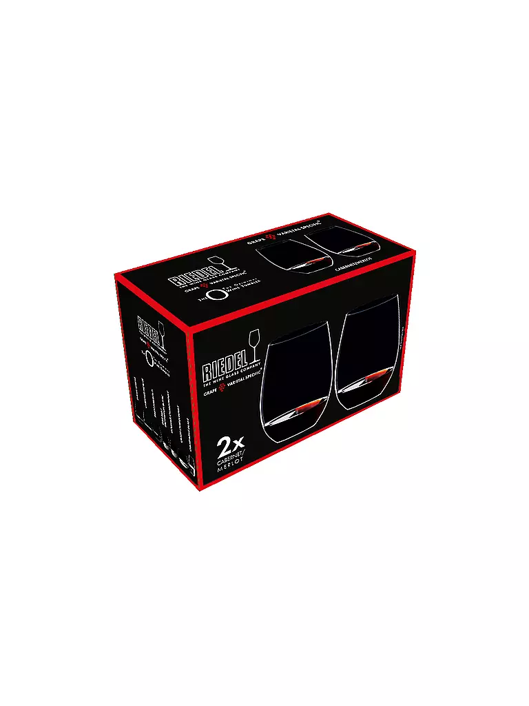 RIEDEL Rotweinglas Cabernet/Merlot 2er Set O WINE TUMBLER transparent