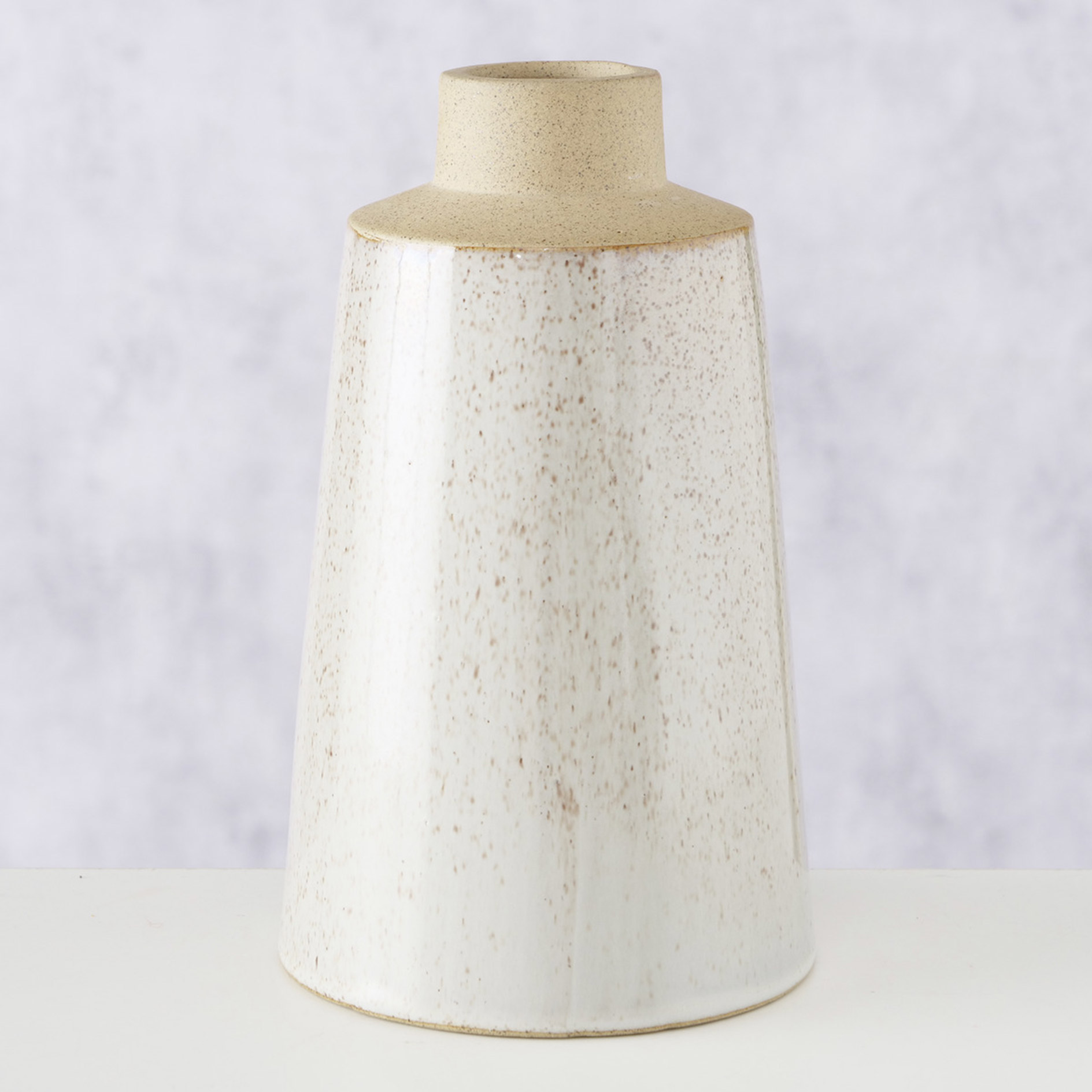 Vase - creme-beige - Steingut