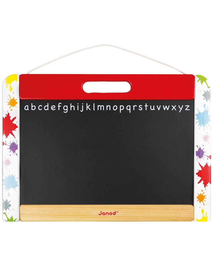 Magnet- und Kreidewandtafel SPLASH aus Holz