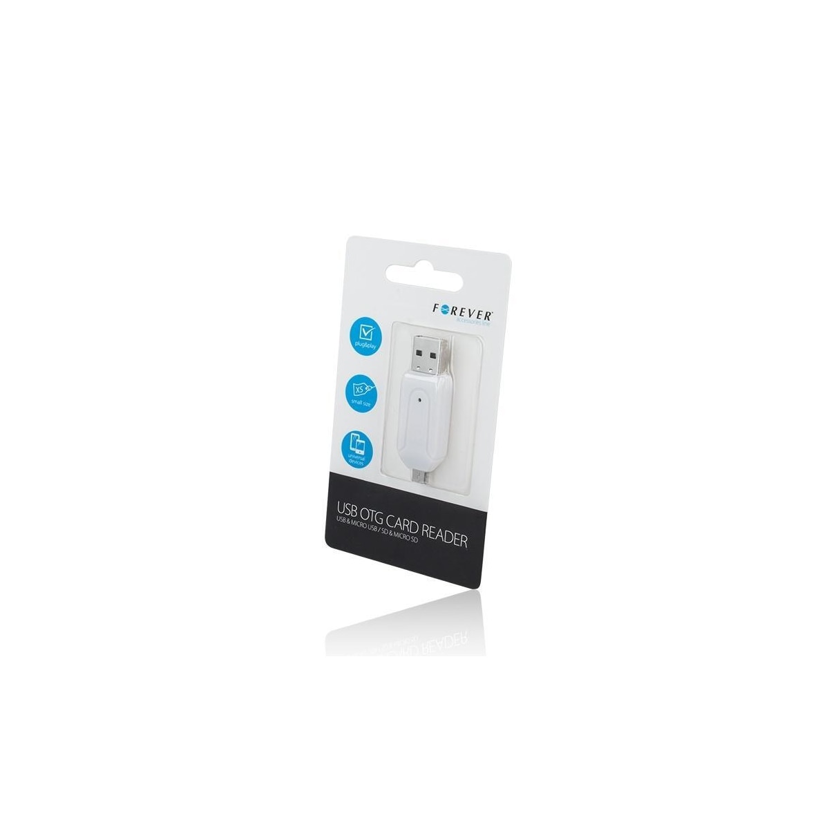 Forever USB OTG-kortleser USB & microUSB / SD & micro SD
