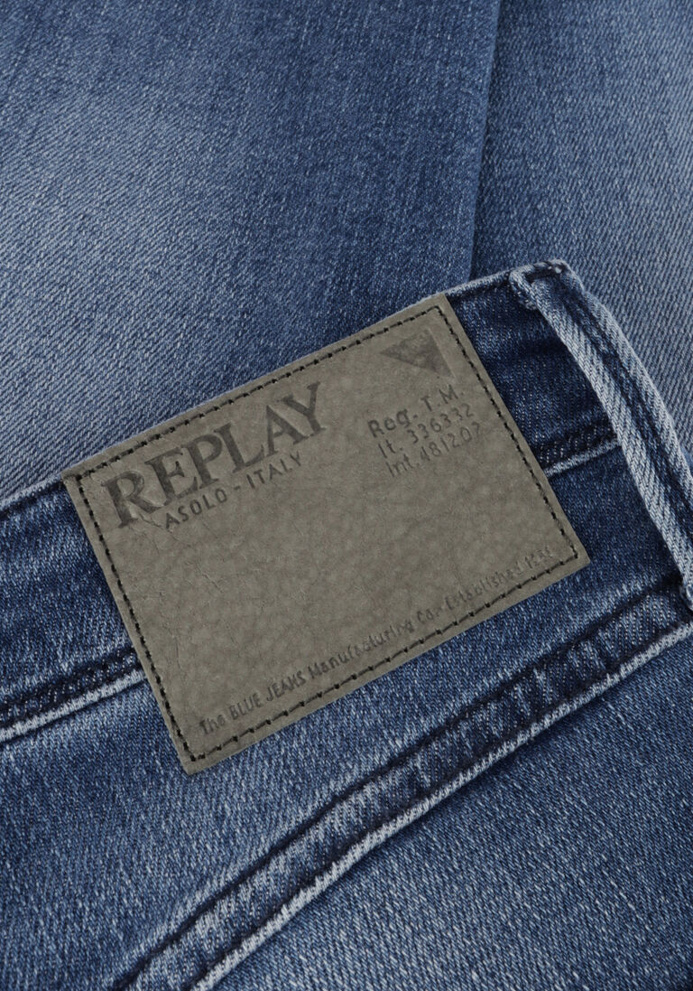 REPLAY blauwe replay slim fit jeans anbass pants
