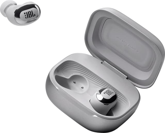 JBL Live Buds 3 true wireless in-ear høretelefoner (sølv)