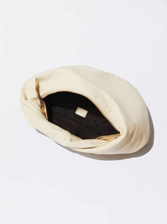 Mini Bolsa Fruncidos - Crudo