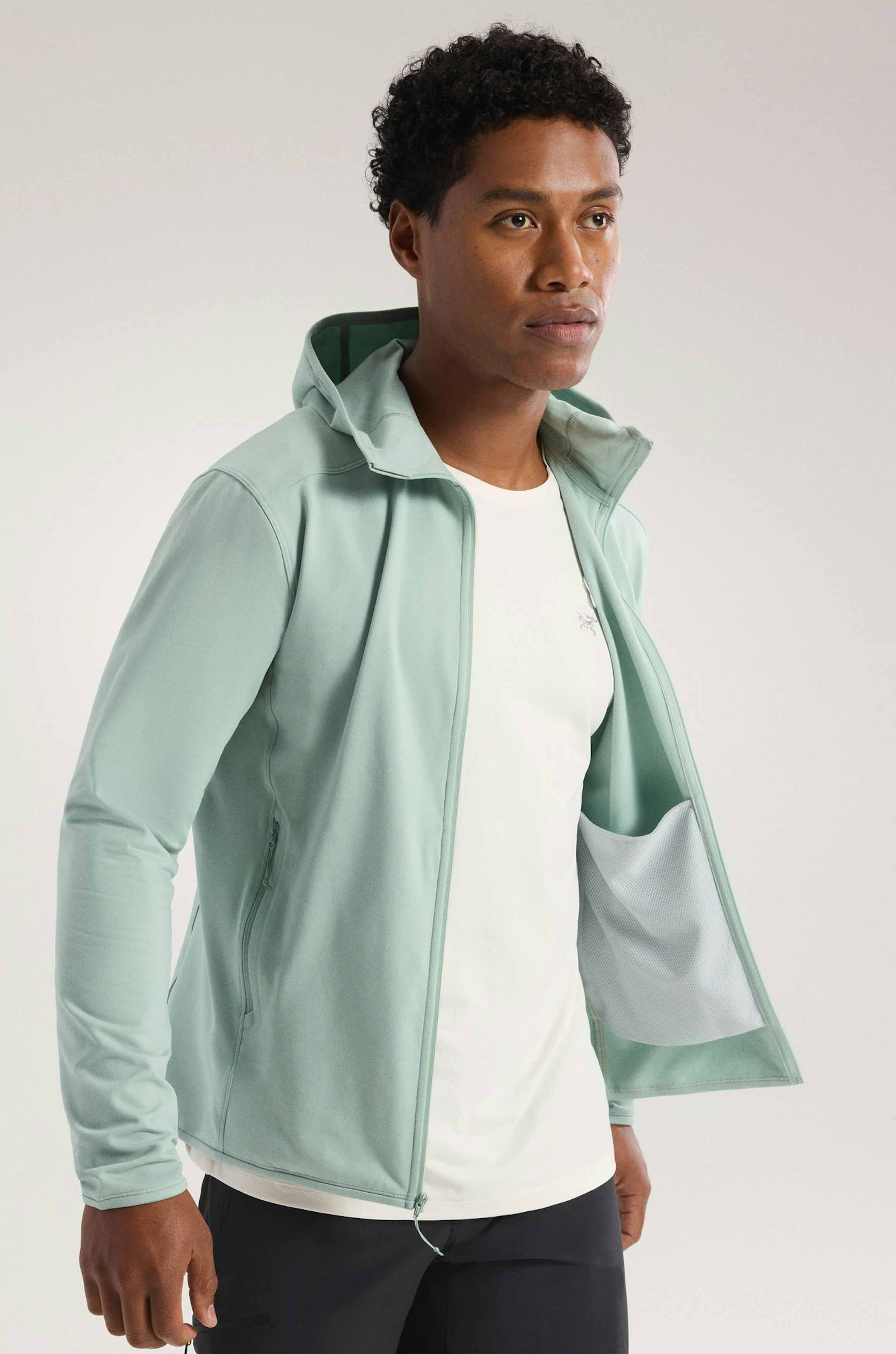 Kyanite Lightweight Hoody Herre Stone Green