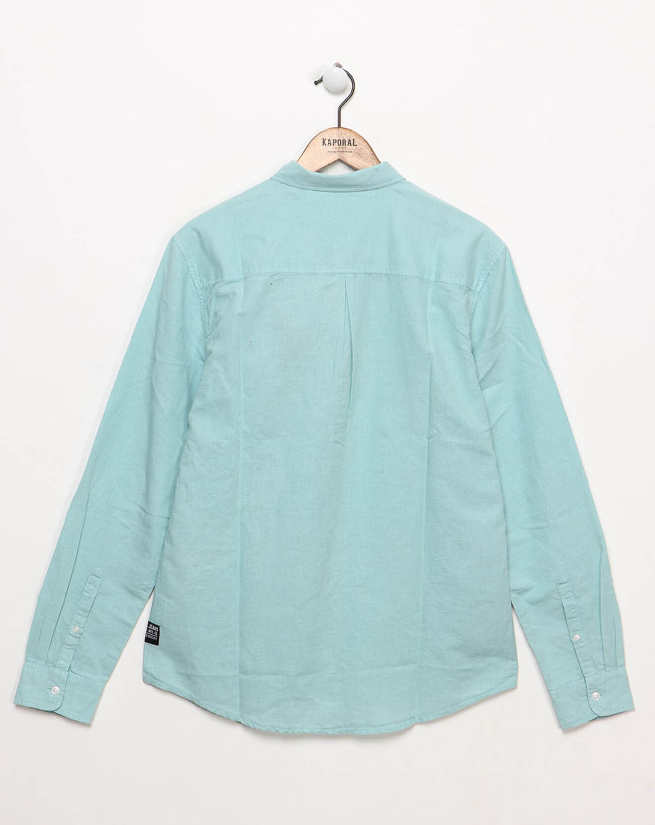 Kaporal 5 Chemise droite en Coton & Lin Wolfe turquoise