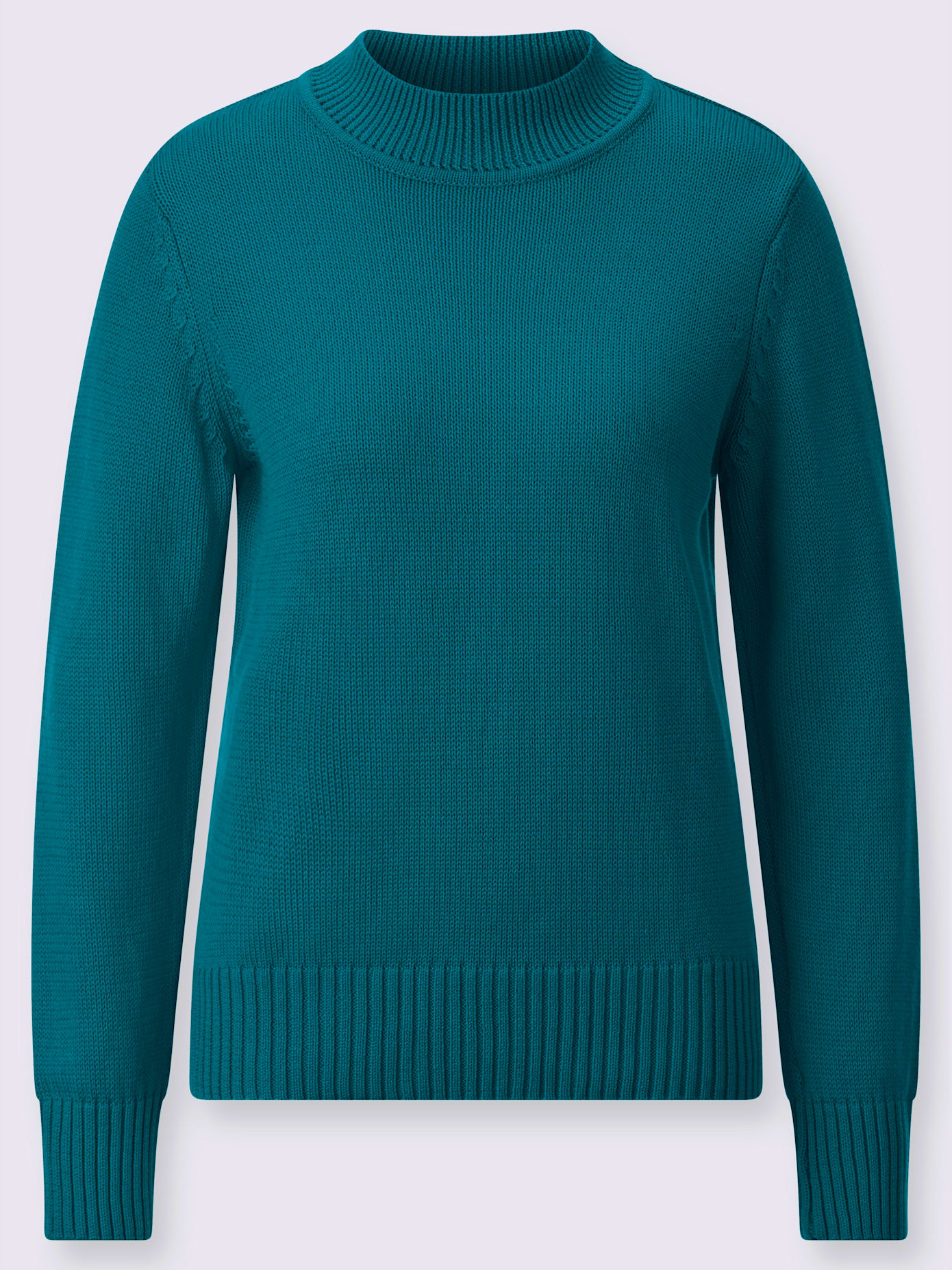 Pull femme col tortue finitions côtelés