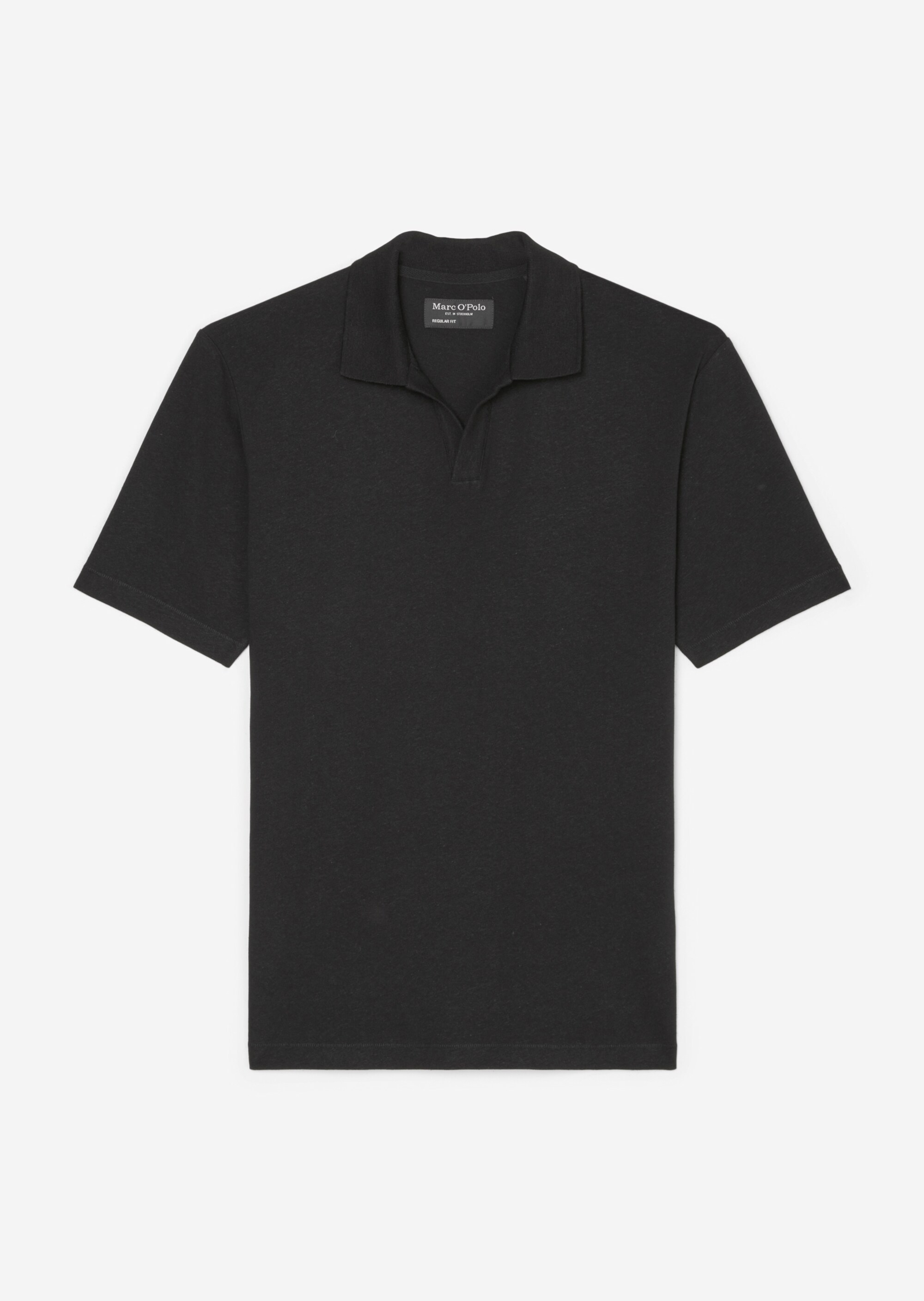 Poloshirt Jersey regular aus Bio-Baumwolle und Leinen