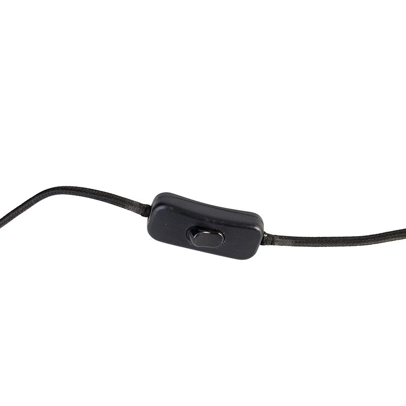 Landelijke tafellamp tripod bamboe met wit - Canna Capsule