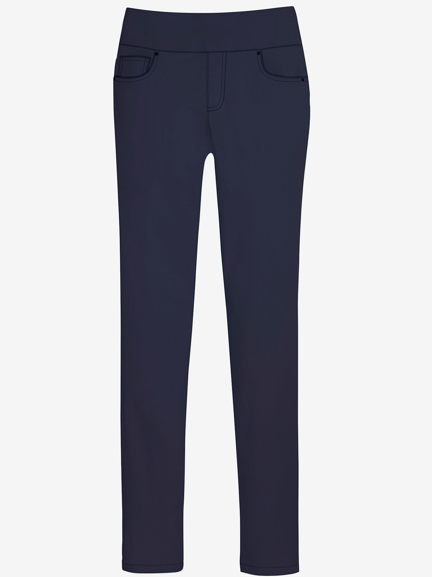 Pantalon ceinture haute affinante à glissière