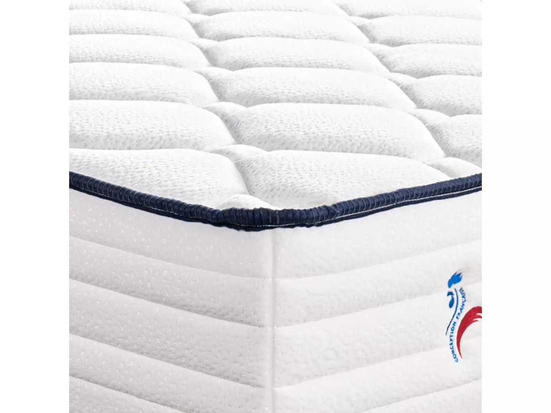 Matelas 140x190 cm, Patriote, 27cm, Ressorts Ensachés, mémoire de forme