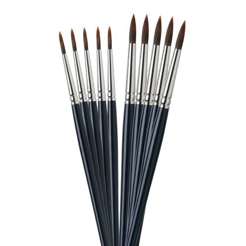 I LOVE ART Aquarellpinsel-Set, rund 5 5