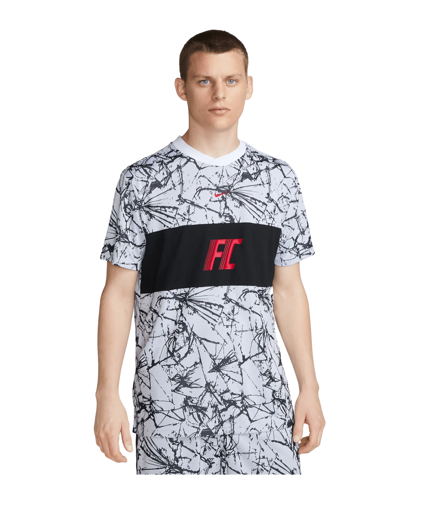Nike F.C. Trikot Weiss Schwarz F100