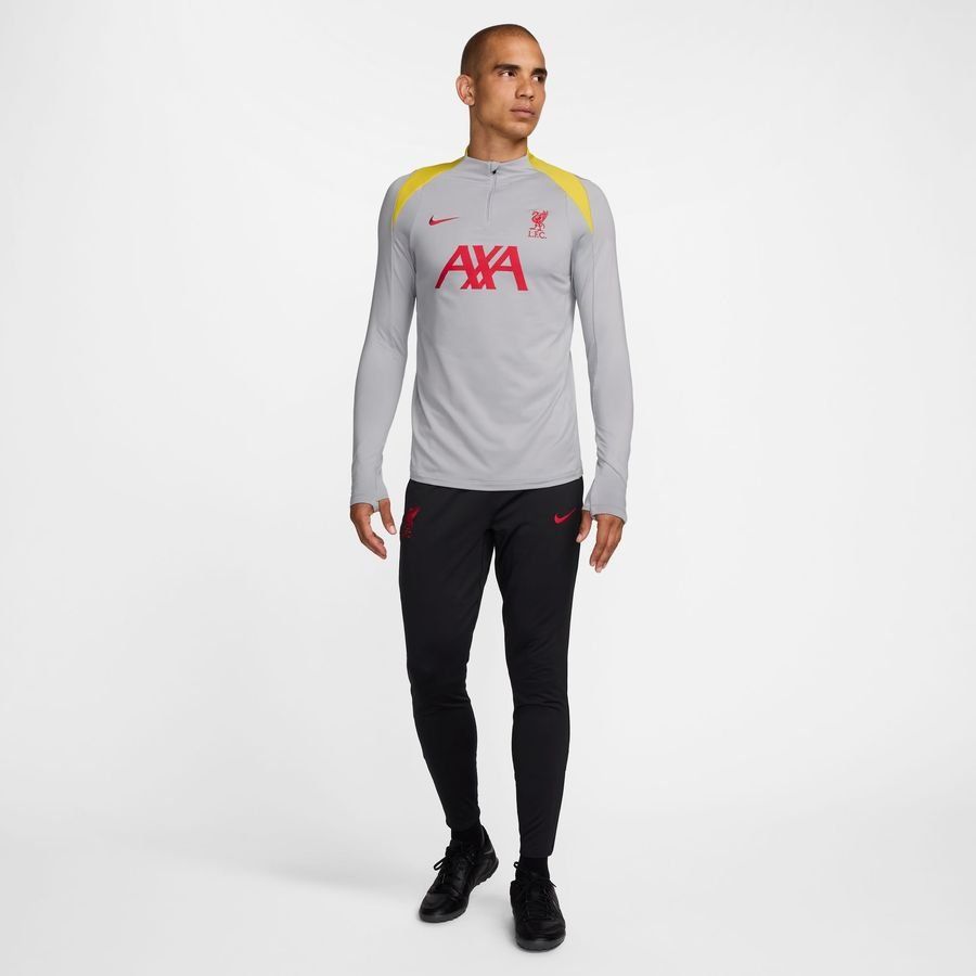 Liverpool Maillot d'Entraînement Dri-FIT Strike Drill 3ème - Gris/Jaune/Rouge