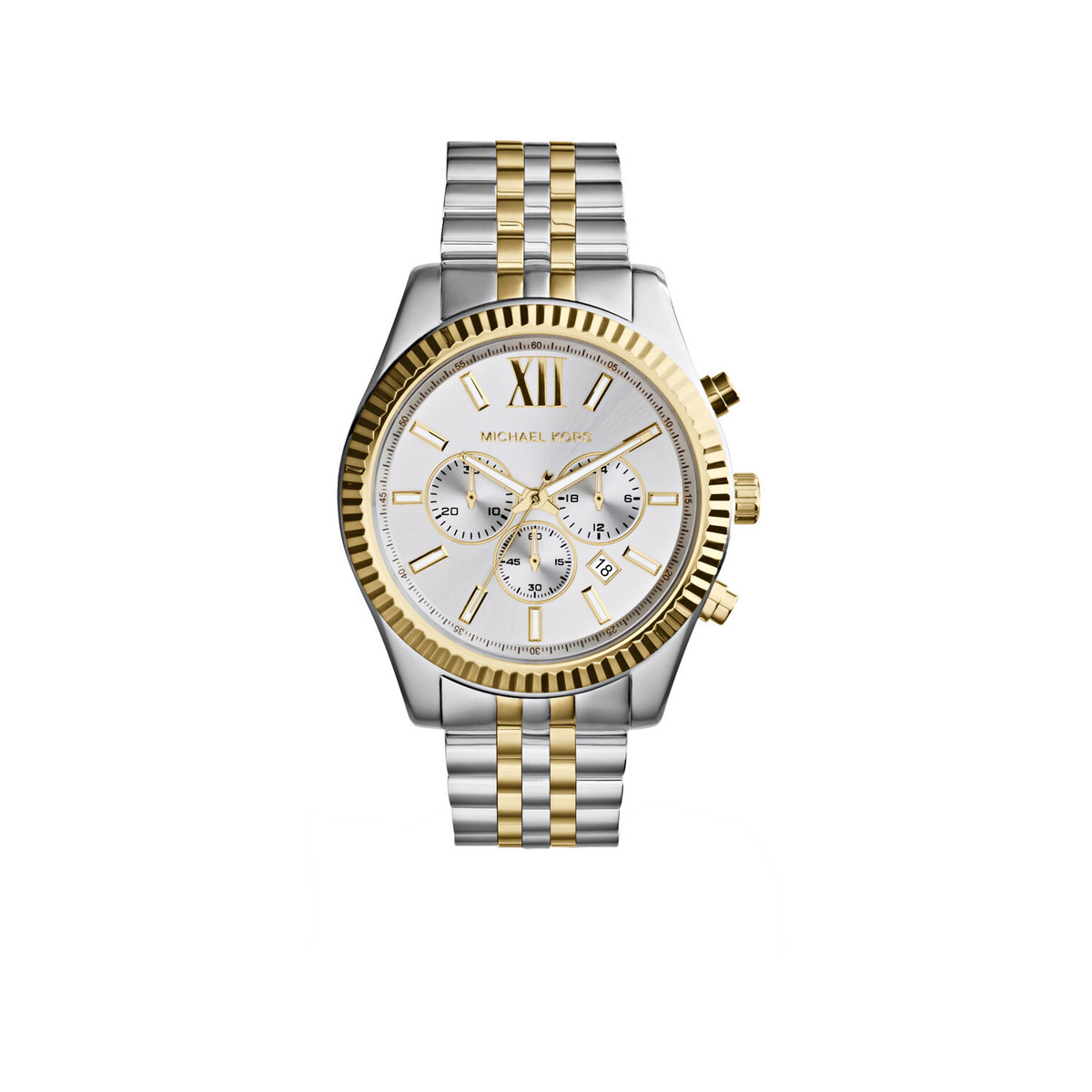 Montre MICHAEL KORS Lexington femme chronographe acier bicolore