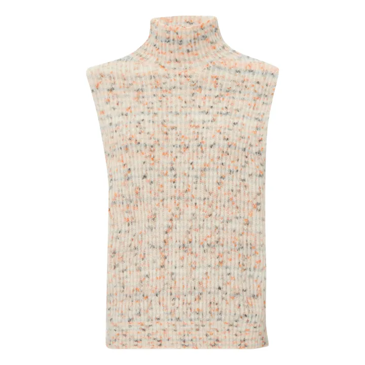 Bellerose Pull Sans Manches Lattem Laine Mérinos Extra Fine - Collection Femme | Ecru
