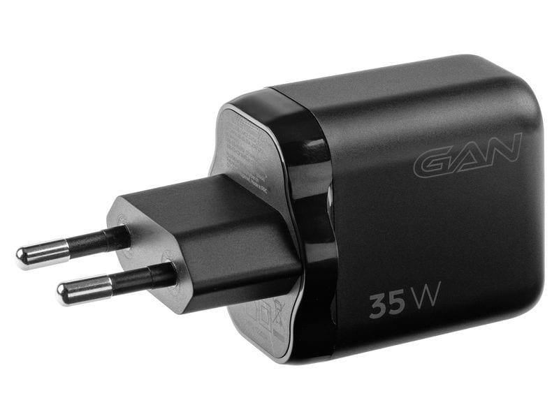 onit USB-Wandladegerät Dual 2C 35 W GaN Schwarz Ladeadapter mit zwei USB-C-Ports